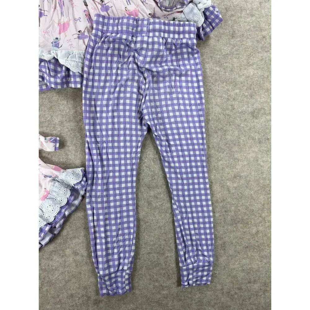Smocked Sweets Nutcracker Bamboo Lounge Pajama Set Size 3 PLUS Doll gown